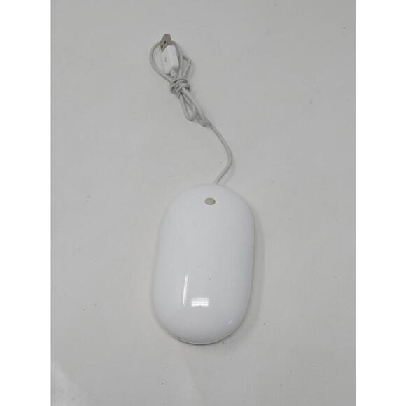 OEM APPLE A1152 Mouse USB WHITE Genuine Wired - Excellent Condition - Picture 1 of 4